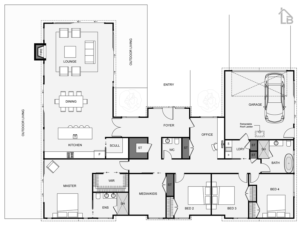 manaia four bedroom home plan